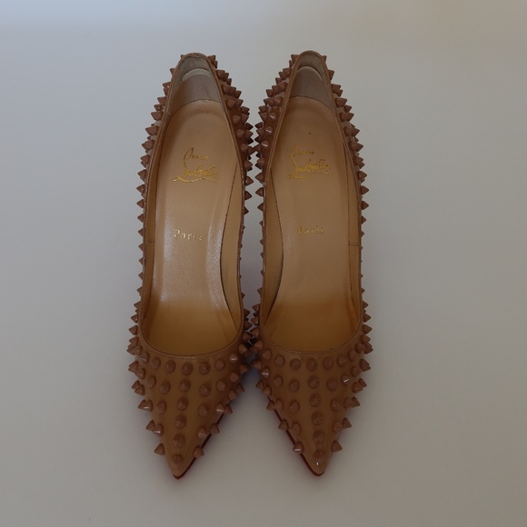 Christian Louboutin Pigalle Spikes Patent Leather 120MM - Picture 3 of 4